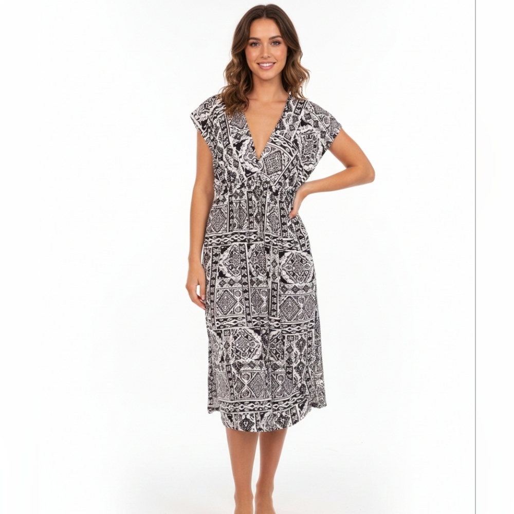 Salty Lemon NWT Coverup Beach Dress Tropical Cruise Womens Size‎ Small